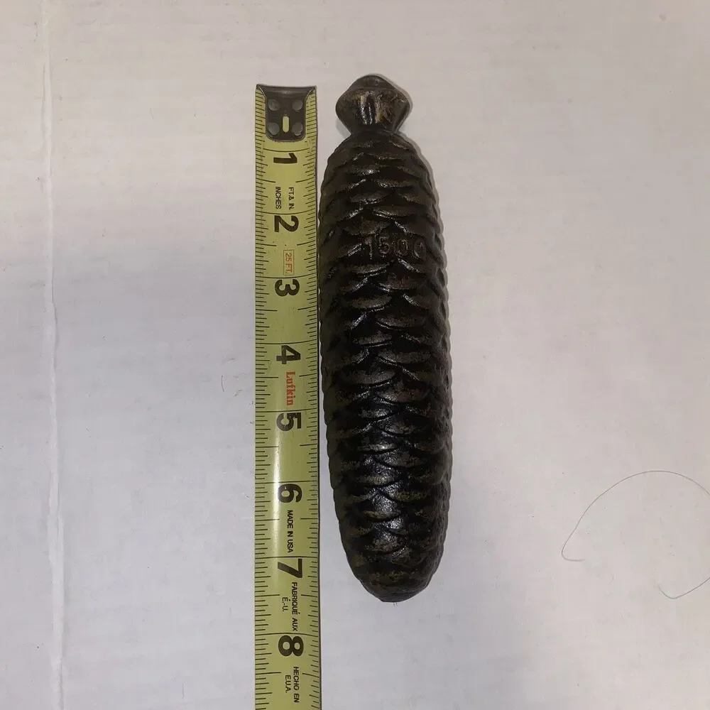 Vintage Cast Iron Cuckoo Clock Weight - 1500g 1500 Grams - Pine Cone Shape 7.5